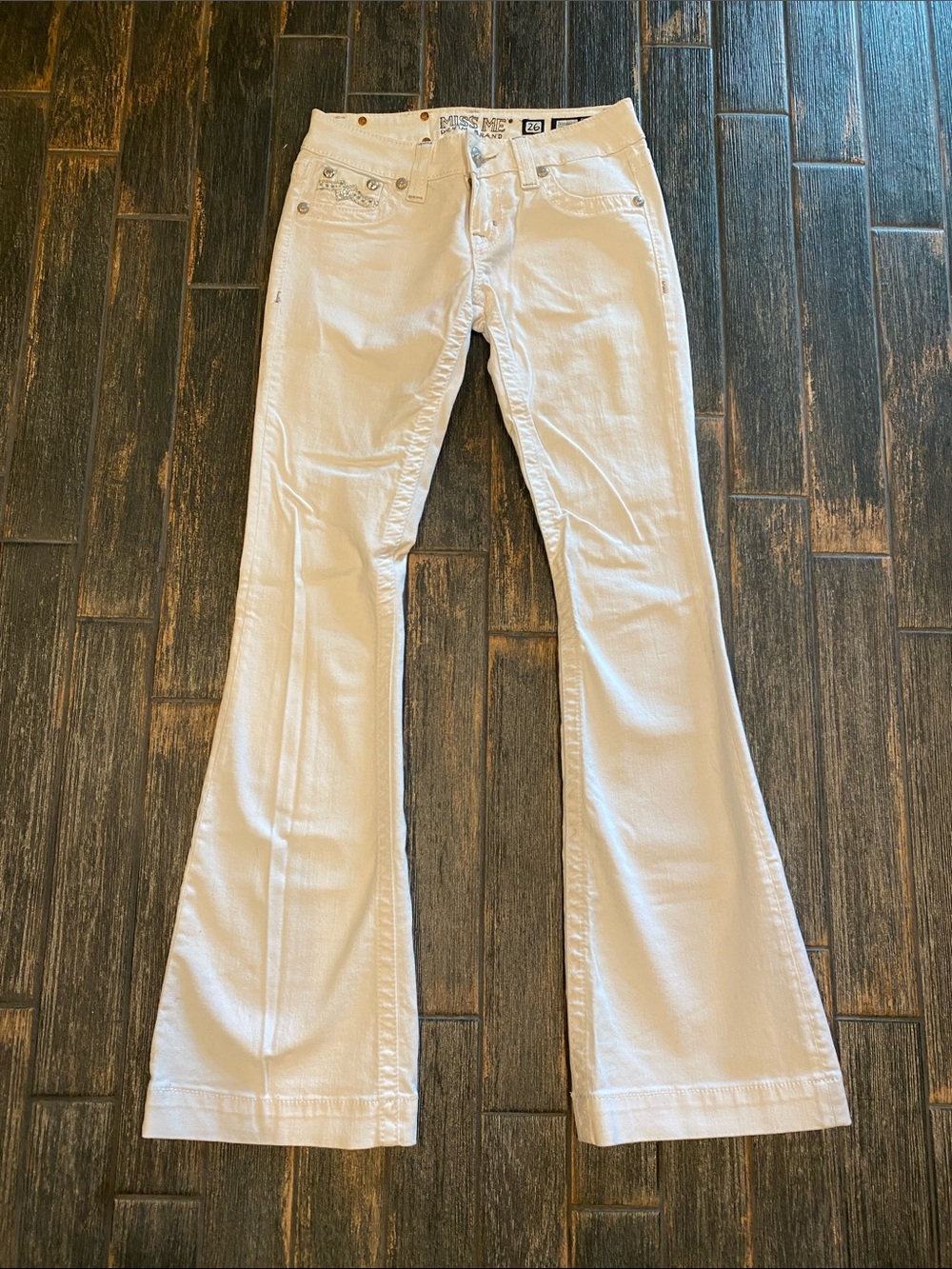 Miss Me Jeans- White Flare